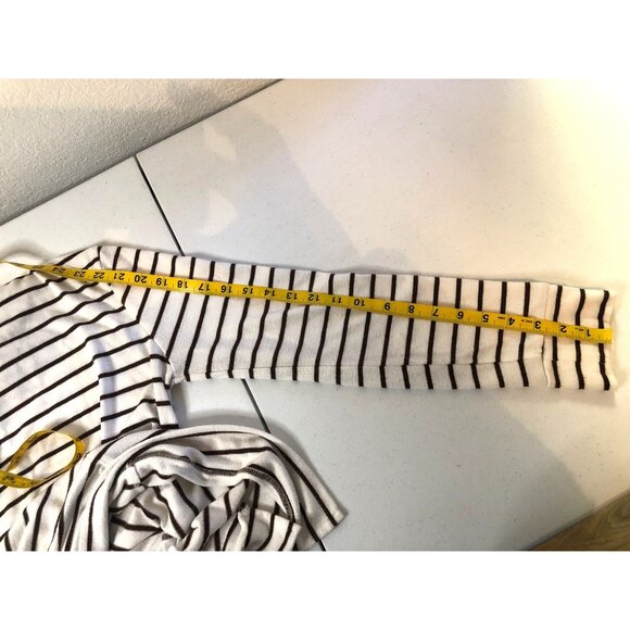 - A NEW DAY- WOMENS LONG SLEEVE LIGHT WEIGHT STRIPPED TURTLENECK TOP SIZE SMALL - Picture 5 of 7